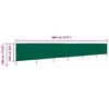 vidaXL Wind Screen Green Non-woven fabric, wood 315 in x 63 in