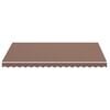 vidaXL Replacement Awning Fabric Brown 100% Polyester with PU coating