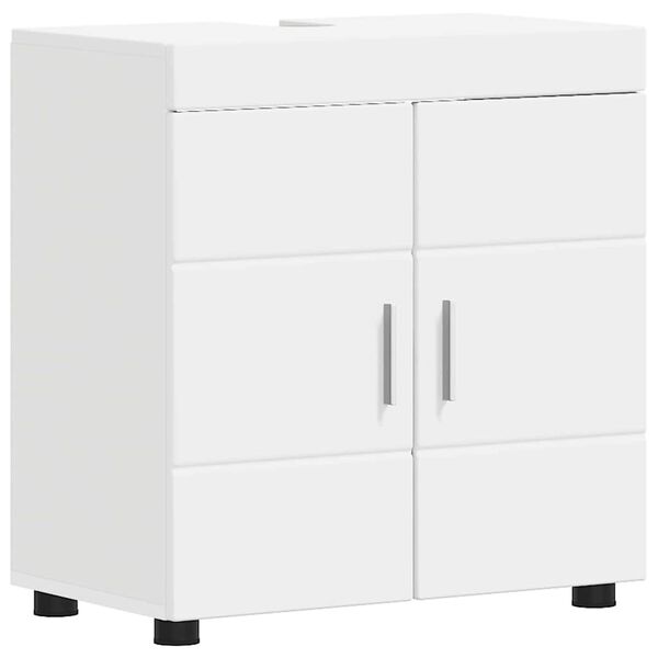 vidaXL Bathroom Cabinet Set TULUM White 23.62 x 13.39 x 24.80 in