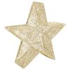 vidaXL Christmas Decoration Stars 3 pcs Gold Mesh LED Outdoor Indoor