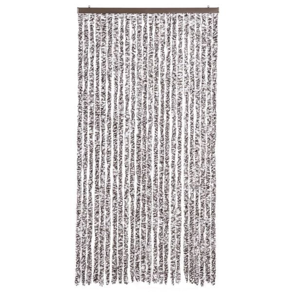 vidaXL Fly Curtain Brown and Beige 39.4x90.6" Chenille