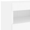 vidaXL TV Wall Cabinet White Engineered wood 15.7 x 11.8 x 15.7 in