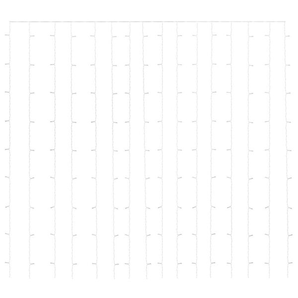 vidaXL Curtain Fairy Light Blue Plastic 9.8x9.8ft Curtain Fairy Light