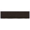 vidaXL Bathroom Countertop Dark Brown 47.2 x 11.8 x (0.8-2.4) " Treated Solid Wood