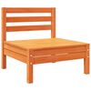vidaXL Garden Sofa Wax brown Solid pine wood Large Modular Garden Sofa