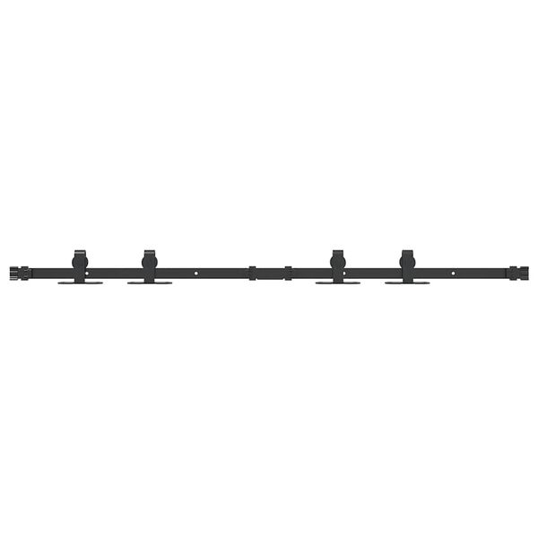 vidaXL Sliding Cabinet Door Kit 48.0 " Carbon Steel