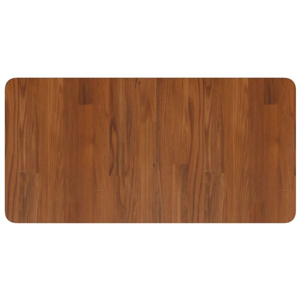 vidaXL Bathroom Countertop Dark Brown 31.5"x15.7"x1" Treated Solid Wood