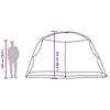 vidaXL Tents with Roof with Air Vent Gray 434 x 434 x 230 cm Polyester