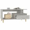 vidaXL Coffee Table Concrete Gray Engineered wood Medium Coffee Table