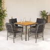 vidaXL Garden Dining Set Grey