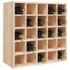 vidaXL Wine Cabinet 22.0x9.8x22.0" Solid Wood Pine