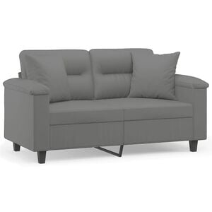vidaXL 2-seater Sofa Dark grey