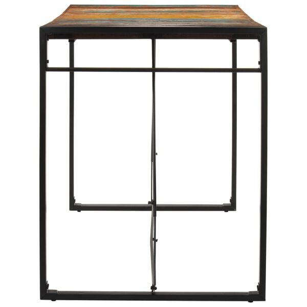 vidaXL Bar Table Multicolor Reclaimed wood Medium Industrial Bar Table