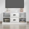 vidaXL TV Cabinet High gloss white Engineered wood Medium TV Cabinet