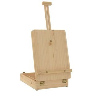 vidaXL Table Easel 10.6x16.9x26.8" Solid Wood Pine