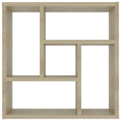 vidaXL Wall Shelf Sonoma Oak 17.8"x6.3"x17.8" Engineered Wood