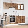 vidaXL Kitchen Cabinet Set Smoked oak Engineered wood Medium