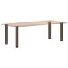 vidaXL Coffee Table Leg Natural Steel Powder-coated steel 3.1 in