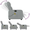 vidaXL Electric Massage Recliner Chair Light gray