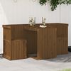 vidaXL Balcony Set Honey brown Solid pinewood Compact Durable