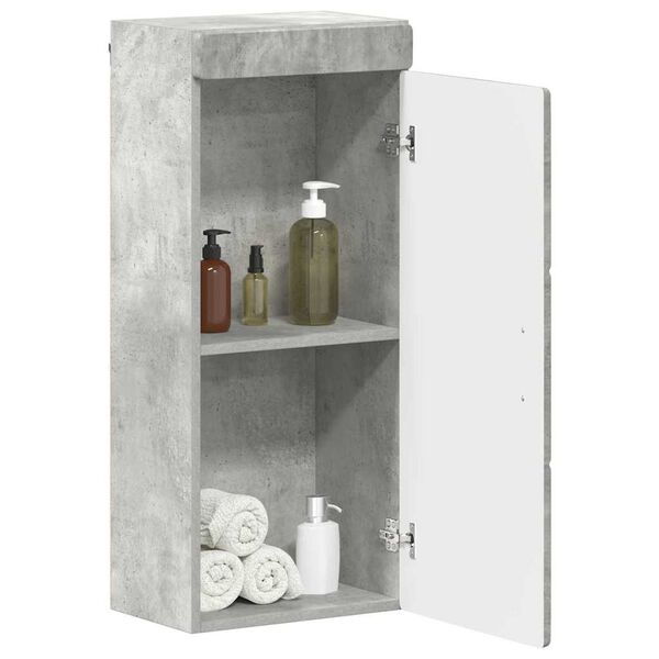 vidaXL Bathroom Wall Cabinet TULUM Concrete Grey Engineered Wood