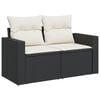vidaXL Garden Sofa Set Black PE rattan Large Modular Garden Sofa Set
