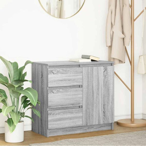 vidaXL Sideboard Grey Sonoma Engineered wood Medium