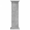 vidaXL Plant Stand Concrete Grey Engineered Wood Tall Decorative Inlays