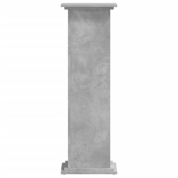vidaXL Plant Stand Concrete Grey Engineered Wood Tall Decorative Inlays