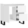 vidaXL Bathroom Cabinet White Engineered wood Standard Bathroom Cabinet