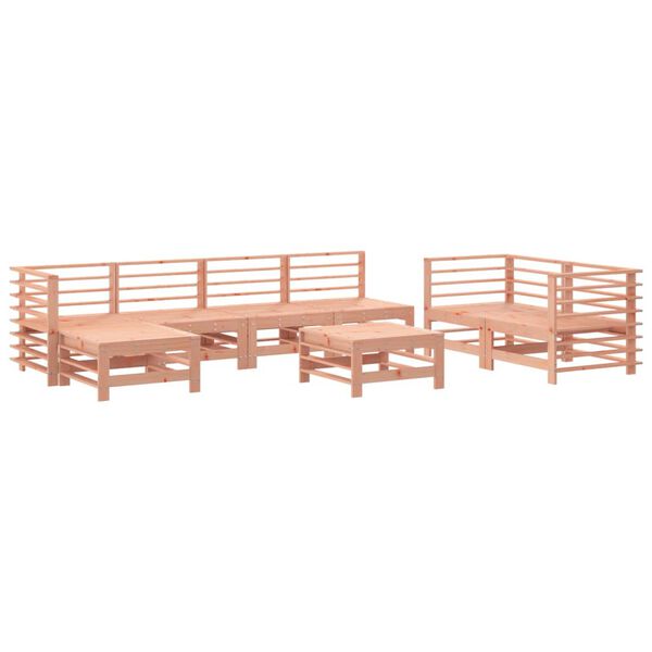 vidaXL Garden Lounge Set Natural Wood Solid Douglas Wood Large Modular
