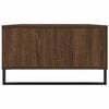 vidaXL Coffee Table Brown Oak Engineered Wood, Iron 41 in Coffee Table