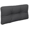 vidaXL Pallet Cushion Black Polyester 27.6 x 15.7 x 4.7 in