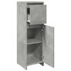 vidaXL Bathroom Cabinet Concrete Grey Engineered Wood Small