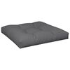 vidaXL Pallet Cushion Anthracite 27.6"x27.6"x4.7" Fabric