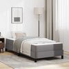 vidaXL Bed Frame with Mattress Grey 31.50 x 78.74 in Fabric