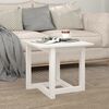 vidaXL Coffee Table White Solid pine wood 19.7x19.7x17.7in Durable