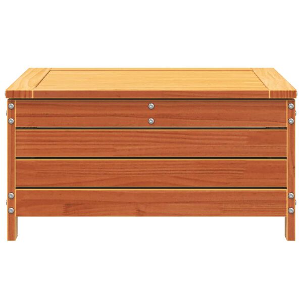 vidaXL Garden Footstool Wax brown Solid pine wood Medium Modular