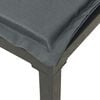 vidaXL Garden Lounge Set Black and Dark Grey