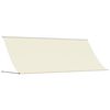 vidaXL Retractable Awning Cream 157.5"x59.1" Fabric and Steel