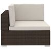 vidaXL Sofa Set Brown and cream white