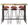 vidaXL Bar Set Multicolor Solid reclaimed wood 59.1 in x 27.6 in x 42.1 in