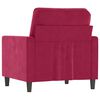 vidaXL Sofa Chair Wine Red Velvet (100% polyester), metal, textilene