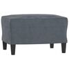 vidaXL Sofa Set Dark Grey Velvet, Plywood, Metal Standard Seats Many
