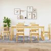 vidaXL Dining Set Honey wax finish Solid Pine Wood Large Simple