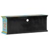 vidaXL TV Cabinet Blue Solid Mango Wood Medium TV Cabinet Rectangular