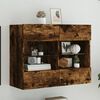 vidaXL TV Wall Cabinet Smoked Oak Engineered Wood TV Wall Cabinet