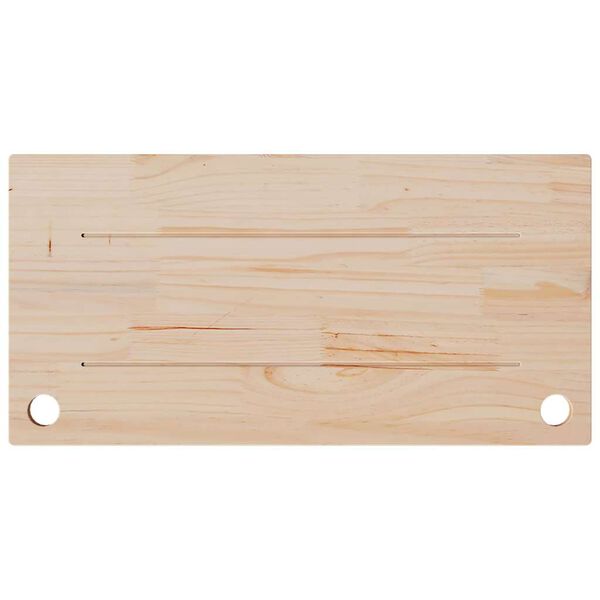vidaXL Desk Top 31.5x15.7x1.0" Solid Wood Pine