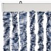vidaXL Insect Curtain Blue, White and Silver 39.4x86.6" Chenille