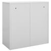vidaXL Locker Cabinet Set of 2 Light Grey Steel Medium Locker Cabinet